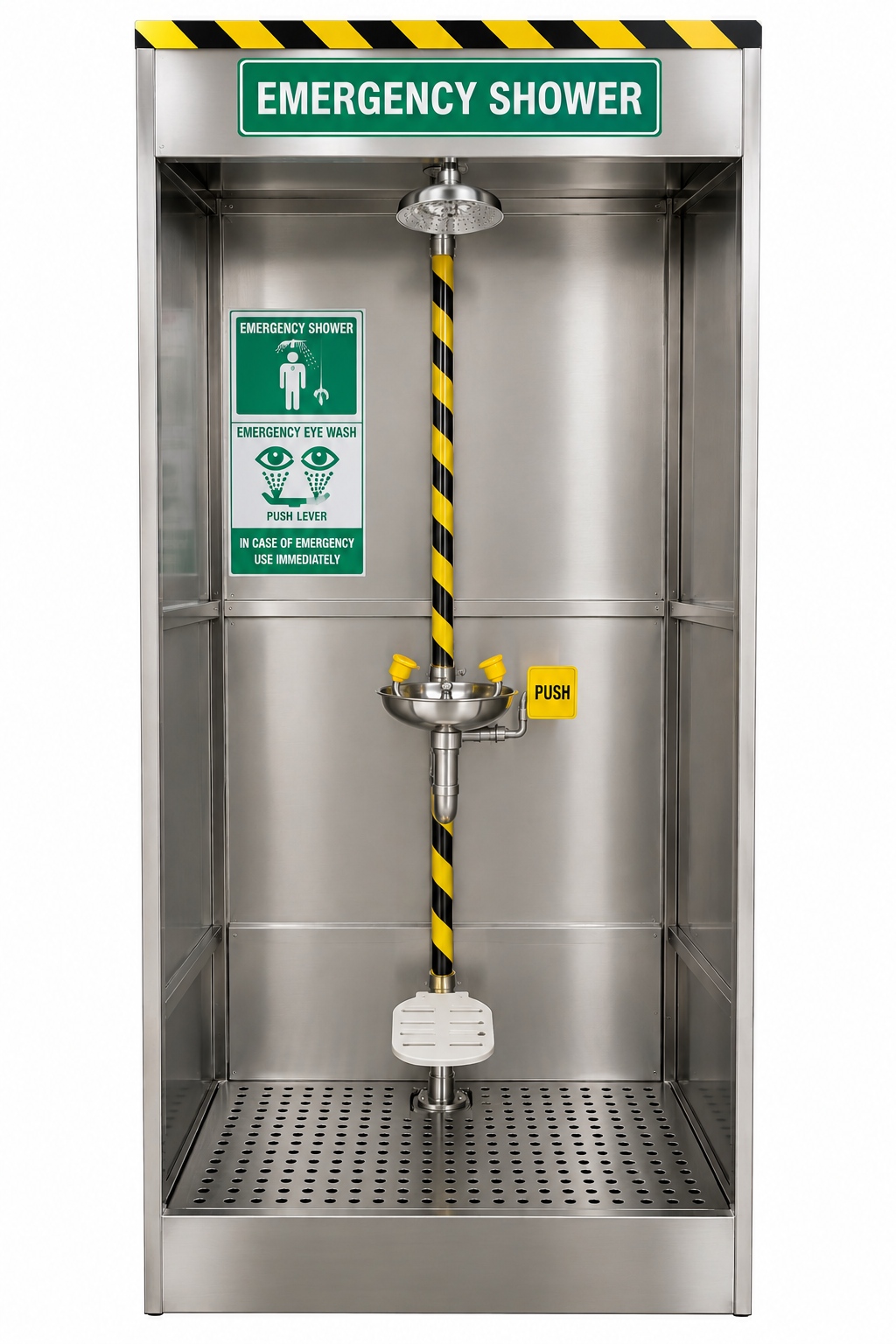 Cabinet Safety Shower with Eye wash
